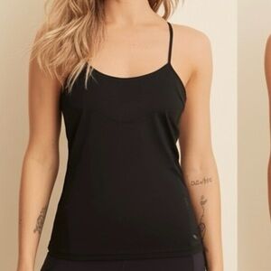 PUMA Woman’s Black Mesh-Back Cami Tank Top – Size Small